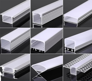 Nhà máy tùy chỉnh đùn hồ sơ đường cong ánh sáng LED Nhôm LED Strip hồ sơ ẩn cài đặt với LED chiếu sáng - Product Image 3
