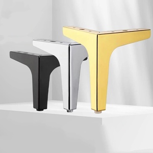 Pies de soporte metálicos en forma de trípode para pies de sofá - Product Image 1