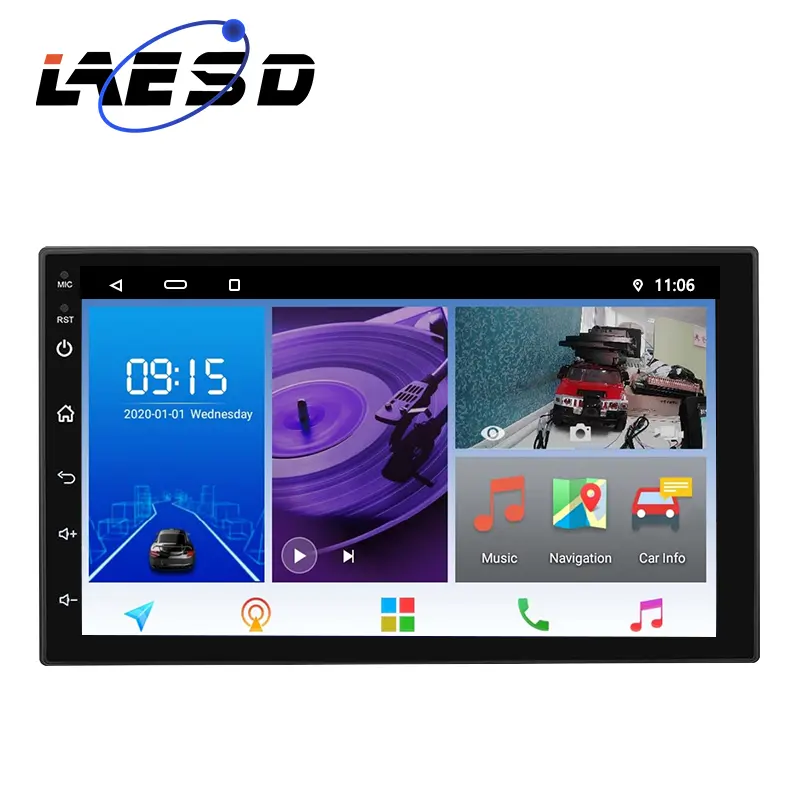 Android 10.0 All winner T5 DAB Sprach steuerung Doppel kamera Stereo Auto 2din Android 9 Zoll 2G/32G Autoradio DSP Carplay