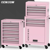 Kit de combinación de caja de herramientas rodante de garaje de metal verde ODM Factory Machine Shop Gabinete de rodillos OEM para almacenamiento de herramientas
