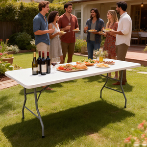 Tavoli <span class=keywords><strong>da</strong></span> Picnic Pieghevoli per Esterni, Tavolo <span class=keywords><strong>da</strong></span> Giardino, Tavolo <span class=keywords><strong>da</strong></span> Bar Portatile - Product Image 5