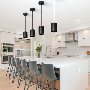 Luz colgante LED cilíndrica moderna de 30W, luz descendente COB de aluminio montada en Superficie redonda para Hotel, cafetería, restaurante - Product Image 1