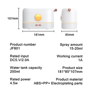 Wholesale OEM Customization Simulation Flame Aroma <strong>Diffuser</strong> <strong>3</strong> Color Light Ultrasonic Essential Oil <strong>Diffuser</strong> for Home Bedroom - Product Image 4
