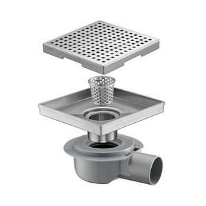 Siphon <span class=keywords><strong>de</strong></span> douche linéaire moderne populaire <span class=keywords><strong>de</strong></span> 4 pouces en acier inoxydable 304 avec filtre anti-cheveux et drain <span class=keywords><strong>de</strong></span> sol <span class=keywords><strong>pour</strong></span> insertion dans les carreaux <span class=keywords><strong>de</strong></span> salle <span class=keywords><strong>de</strong></span> bain - Product Image 2