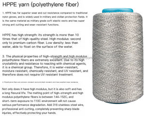 เสื้อยืดแขนยาวโพลีเอทิลีนคุณภาพสูงพิเศษ สีดำเนื้อนุ่ม ป้องกันการบาด - Product Image 5