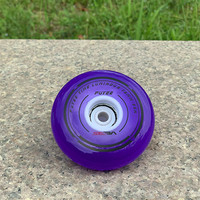 Ruedongle Roues de patins en ligne de compétition en PU Carbone 85A à rebond super élevé pour patinage urbain rapide et compétition sur surface plane