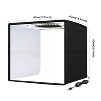 Boîte à lumière pliable 3200K-5500K, mini studio photo avec 5 fonds de couleur, kit de tente de prise de vue, mini pièce lumineuse LED