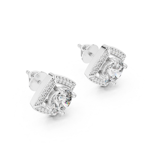 Pendientes de Diamantes Cultivados en Laboratorio a la Moda para Mujer en Oro Brillante, Joyería Fina para Fiestas Nocturnas, Colección de Diseño de Moda - Product Image 3