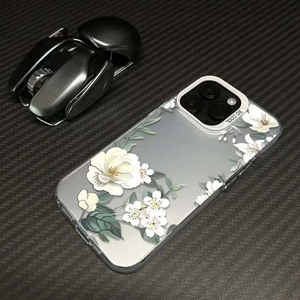 Di lusso bianco stampa di fiori placcato argento chiave TPU custodia per telefono cellulare per <span class=keywords><strong>Iphone</strong></span> 8 X Xr Xs 11 <span class=keywords><strong>12</strong></span> 13 14 15 16 17 Pro Max - Product Image 5