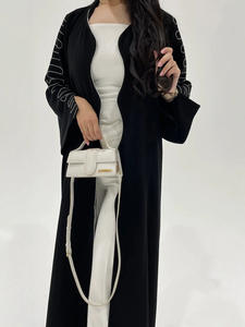 À <span class=keywords><strong>la</strong></span> mode décontracté respirant tissu broderie florale cheville longueur à manches longues dubaï Abaya pour <span class=keywords><strong>la</strong></span> formation au leadership team building - Product Image 2