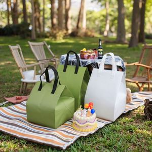 Sac isotherme solaire écologique personnalisé en non-tissé, imperméable, grande capacité, pour la livraison d'aliments et de gâteaux - Product Image 1