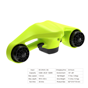 CAMORO Seascooters électriques sous-marins Propulseur de plongée Booster Seascooter Seadoo 600W Équipement de plongée - Product Image 4