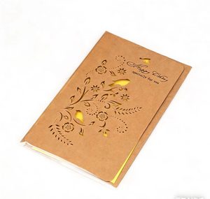 Tarjetas de Papel Kraft Vintage con Diseño Largo y Hueco, las Más Vendidas, para el Día del Padre, Notas de Felicitación Premium para Sorprender al Día del Padre - Product Image 5