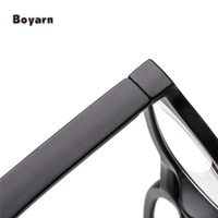 Boyarn al por mayor Italia diseño de gafas Vintage redondo negro clásico de los hombres y las mujeres de lectura