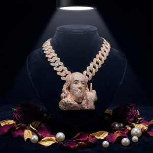 Jenime Jewel Luxe Charme personnalisé Jésus en Moissanite VVS plaqué argent 925, taille brillant, sertissage griffe, certificat GRA, passe le testeur - Product Image 1