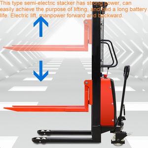 Apilador con pilas OEM, tenedor de carga de acero estampado 1000kg1500kg 2000kg, apilador semieléctrico - Product Image 2