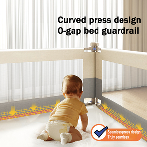 Barrière <span class=keywords><strong>de</strong></span> <span class=keywords><strong>lit</strong></span> réglable pour bébé Prodigy Baby Protection, adaptée aux tout-petits, grande barrière <span class=keywords><strong>de</strong></span> <span class=keywords><strong>lit</strong></span>, pare-chocs <span class=keywords><strong>de</strong></span> sécurité - Product Image 5