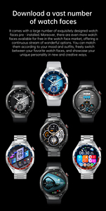 Reloj Inteligente IP68 de 1.53 Pulgadas HW95, Reloj Deportivo para Hombre con ECG, PPG, Monitor de Actividad Física, Frecuencia Cardíaca, Pulsera Inteligente Redonda a Prueba de Agua - Product Image 3