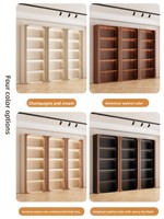 Meuble de présentation moderne en bois pour cosmétiques, étagères de rangement multi-niveaux pour salons de beauté, barbiers et accessoires de nail art