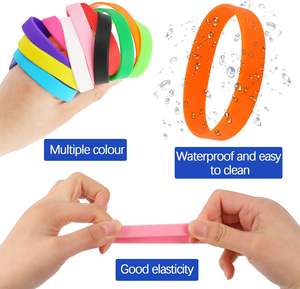 Pulseras de Goma y Brazaletes de Goma <span class=keywords><strong>para</strong></span> Hombre, Pulseras de Goma 14 <span class=keywords><strong>para</strong></span> Mujeres, Hombres, Adolescentes, Maestros, Hogar, Oficina, Juegos, Fiestas, <span class=keywords><strong>Regalos</strong></span>, Suministros - Product Image 4