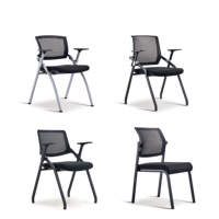 Table et chaise d'étude en plastique moderne pour adultes, avec tablette d'écriture, pour salle de formation et aéroport