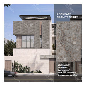 Panel dinding silikon Veneer batu fleksibel lembut eksterior ubin dinding tanah liat pelapis dinding batu granit kasar fleksibel mcm tahan lama - Product Image 1