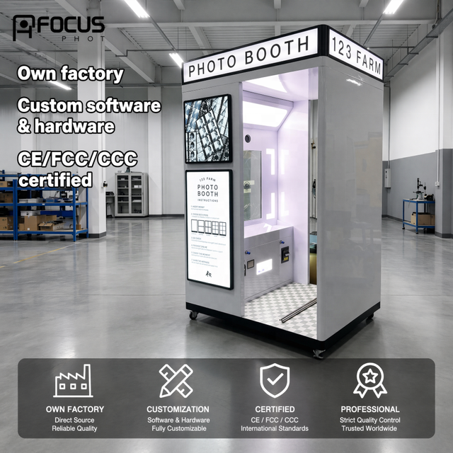 JLJ New Design Self Service Vending Machine Photobooth Korean Photo Booth Kiosk Photobooth  All-in-one Photo Booth