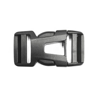 Gilet tactique réglable sac à dos 25mm en plastique noir boucles rapides caractéristiques étanches pièces de sac spécial accessoires couleur noire