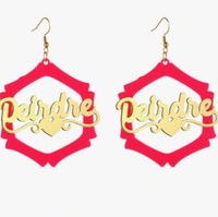 Boucles d'oreilles personnalisées de style européen et américain, magnifiques et uniques, idéales pour les fêtes entre amis et les cadeaux d'anniversaire