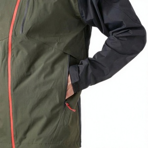 Chaqueta de lana formal de invierno unisex personalizada al por mayor, talla grande, con cremallera frontal, cortavientos, con capucha, acolchada y cálida - Product Image 3