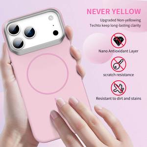 NUEVA Funda Magnética para Teléfono Móvil con Carga Inalámbrica, TPU+PC, Color Puro, Antigolpes, para 11-17 Pro Max, 2026 - Product Image 3