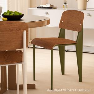 Nordic Retro Solid Wood Dining Chair With <b>Backrest</b> For Dining Room Adult Use - Product Image 2