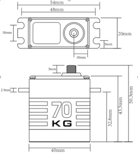 NOUVEAU Servo JX B60 Brushless Haute Pression 60KG Couple Élevé Étanche 2s Bande Morte 1520Hz pour Voiture RC, Modèle d'Avion, Bras Mécanique - Product Image 6