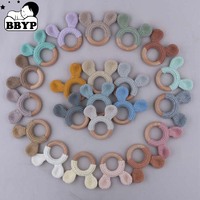 Hochet pour bébé fait main au crochet, hochet-animal en bois, jouets en crochet, jouet tricoté, cadeaux de naissance pour bébé, décoration pour bébés et enfants