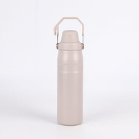 Bouteille isotherme sport en acier inoxydable anti-fuite personnalisée 16oz 24oz 36oz avec couvercle à ouverture rapide et poignée pour voyage et sport