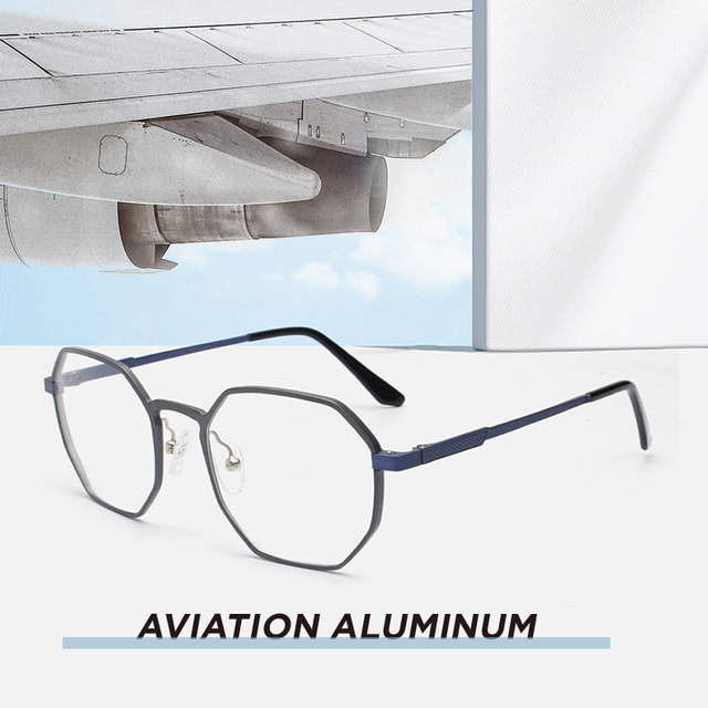 2026 Optical Glasses Customized Aviation Aluminum High Quality Light Optical Lenses Glasses Eyewear 2024