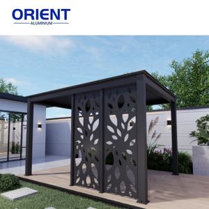 Pérgola eléctrica de aluminio para solárium de aluminio para exteriores con pantalla, valla de aluminio de privacidad <span class=keywords><strong>Horizontal</strong></span> - Product Image 6