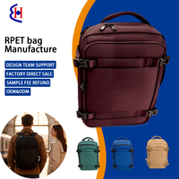 Sac à dos professionnel pour ordinateur portable, résistant à l'eau, avec compartiment rembourré 15,6 pouces, fermeture éclair antivol, bagage de voyage en polyester