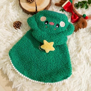 Costume de Noël mignon pour chien et chat, cape de Noël en velours pour animaux de compagnie, vêtements pour chats et chiens pour l'automne et l'hiver - Product Image 5