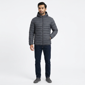 Chaqueta Acolchada para Hombre, Elegante y con Soporte de Cuello, Transpirable, de Secado Rápido, Resistente al Viento, con Aislamiento Térmico, para Senderismo, Camping, Clima Frío y Viajes - Product Image 1