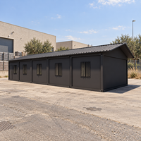 Bâtiment à structure en acier avec volet roulant électrique pour garage de stationnement domestique préfabriqué