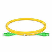 Cordon de brassage à fibre optique SC APC Duplex OS2 Monomode pour FTTH et haut débit domestique