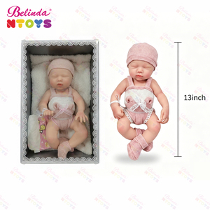 Bambole Reborn <span class=keywords><strong>Belinda</strong></span> 13 Pollici in Silicone, Bambole Realistiche per Bambini, Set Regalo Neonato in Silicone Morbido, Bambole Realistiche - Product Image 6