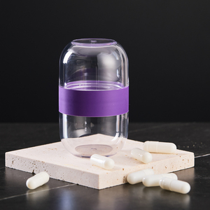 Premium Einzigartige Kunststoff-Kapselbehälter Nahrungsergänzungsmittel-Flasche Verpackung 60ml 2oz Weithalsflasche Klare Pillenflaschen Leer mit Deckeln - Product Image 3