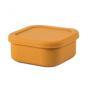 Square Silicone Bento <b>Lunch</b> <b>Box</b> With Lid for Adults - Product Image 4