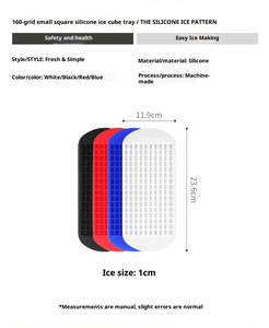 <span class=keywords><strong>Mini</strong></span> <span class=keywords><strong>Ice</strong></span> Cube khay bán buôn, 160 Silicone nghiền đá Cube khay dễ dàng phát hành nhỏ <span class=keywords><strong>ICE</strong></span> CUBE cho lạnh Whisky Cocktail - Product Image 2