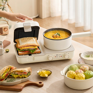 Little Bear 3 In 1 Breakfast Maker DSL-L01H1 White Electric Multi-functional <b>Toaster</b> With Heating Function For Home Use - Product Image 2