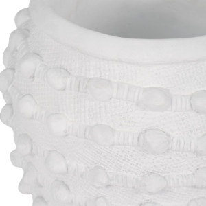 Vaso decorativo moderno in ceramica con texture a bolle per piante da interno ed esterno - Product Image 4