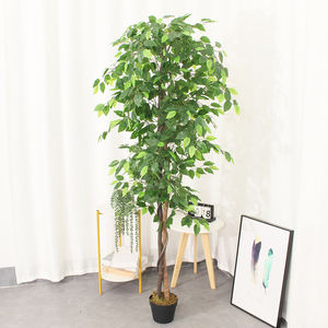 ต้นไทรจำลองแบบธรรมชาติสำหรับตกแต่งโรงแรมต้นไม้ปลอมขนาดใหญ่ในร่มต้นไม้ต้นไทรเทียมที่เขียวชอุ่มตลอดปี - Product Image 2