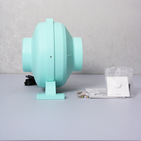 Ventilateur de ventilation en ligne silencieux de 6 pouces avec conception étanche pour salle de bain et cuisine, ventilateur centrifuge